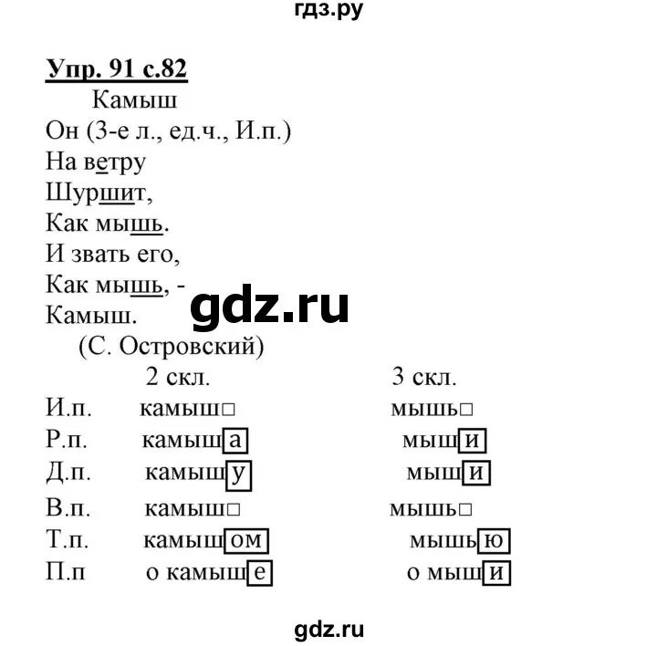 Русский язык самостоятельные 3 класс байкова