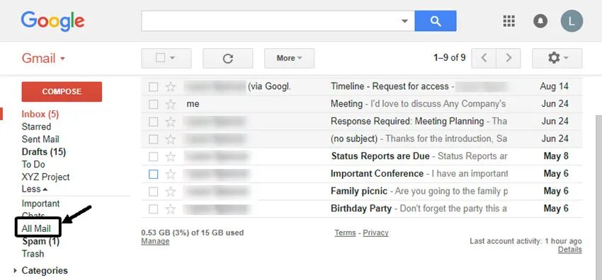 Gmail информация. Архив в почте gmail. Заархивированные письма в gmail. Архив в gmail где находится. Где архив в гугл почте.