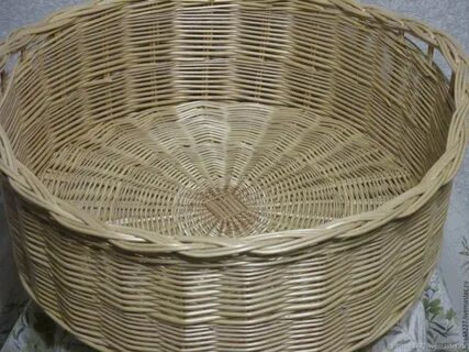 Круглые корзины из лозы