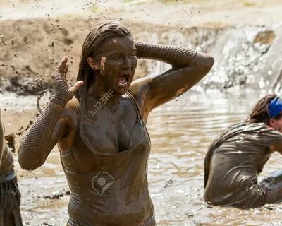 Girl Covered In Mud.