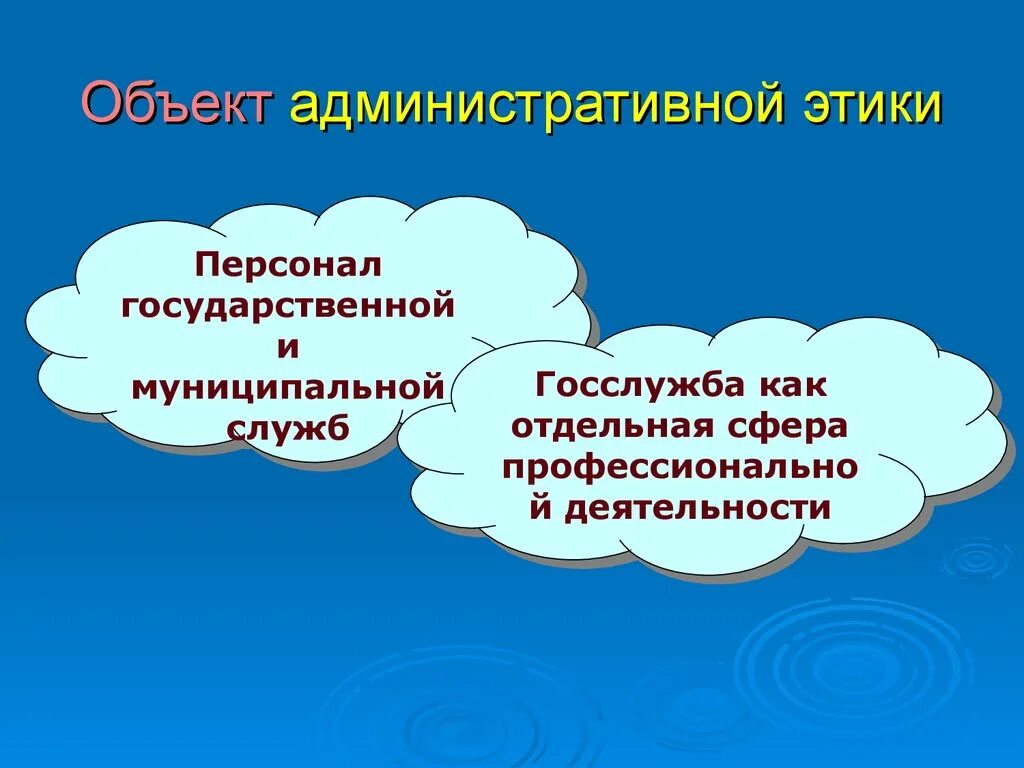 Предметом государственной службы является