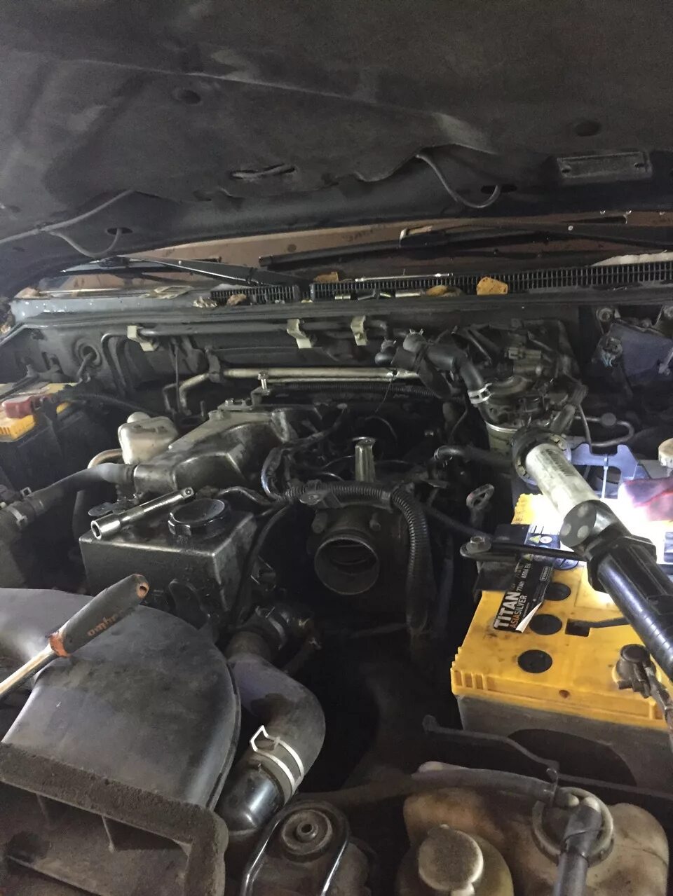 замена двигателя паджеро 2