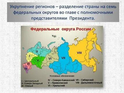 Разделение федеральных округов
