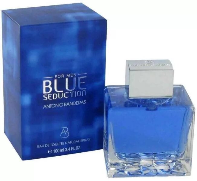 Antonio Banderas Blue Seduction for men EDT, 100 ml. Духи Антонио Бандерас Blue Seduction 100 мл. Антонио Бандерас Блю Седакшн мужские 100 мл. Antonio Banderas туалетная вода Blue Seduction man, 100 мл. Духи мужские антонио купить