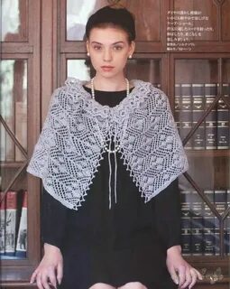Накидка крючком для женщин