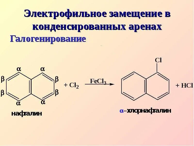 Электрофильное замещение этилбензола. Галогенирование Электрофильное замещение. Электрофиьное замешегие в аренах. Бромирования нафталина. Арены галогенирование