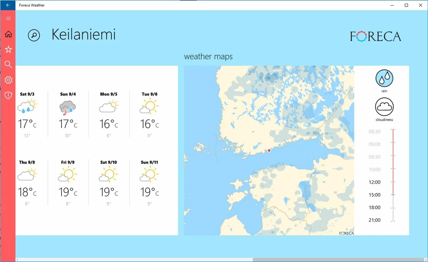 Weather карты. Форека Курск. Форека Самара. Windows 7 погода Foreca.