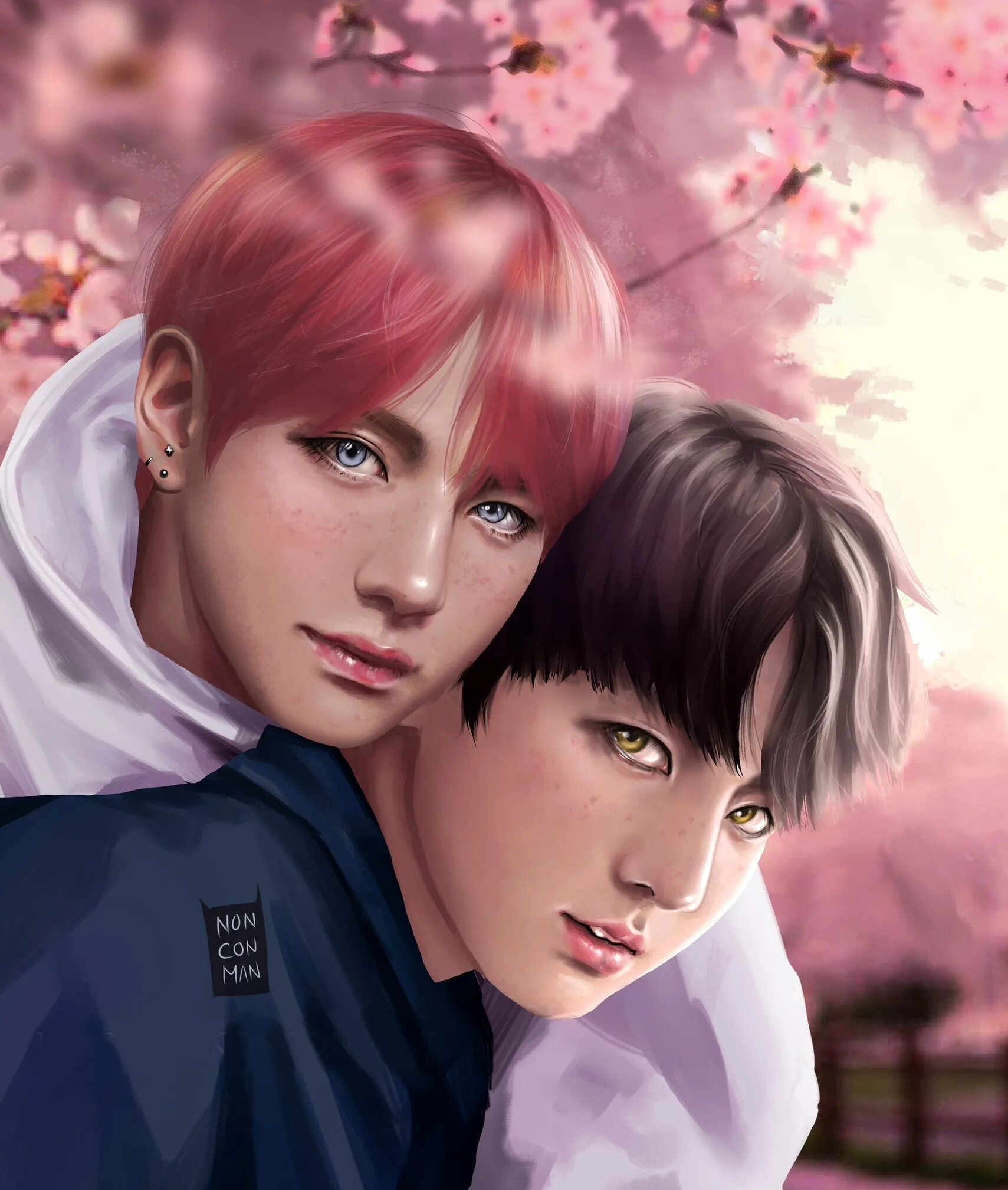 Фанфики бтс оборотни вигуки. Вигуки БТС арт. Taekook fanart. Арты БТС Вигуки. Nonconman Vkook.