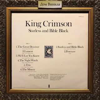 Купить виниловую пластинку King Crimson - 1974 - Starless And Bible Black -...