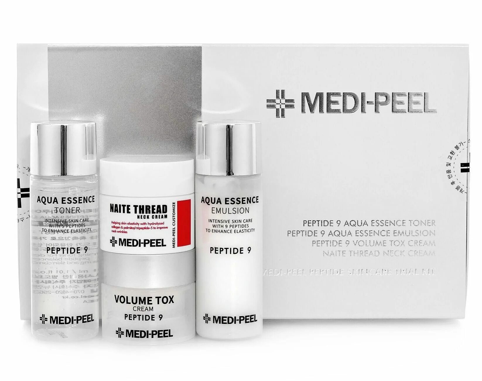 Vitamin medi peel. Набор Medi-Peel Peptide 9 Skincare Trial Kit. Омолаживающих набор с пептидами Peptide 9 Skincare Trial Kit Medi-pee. Medi Peel тонер 9 Medi-Peel. Увлажняющий набор с пептидами Medi Peel Peptide 9.