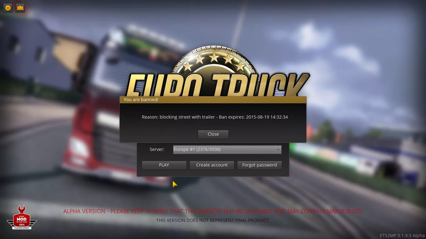 Ban reason. Бан в Euro Truck Simulator 2. Етс 2 мультиплеер. Бан в игре етс 2. Евро трак Киров.