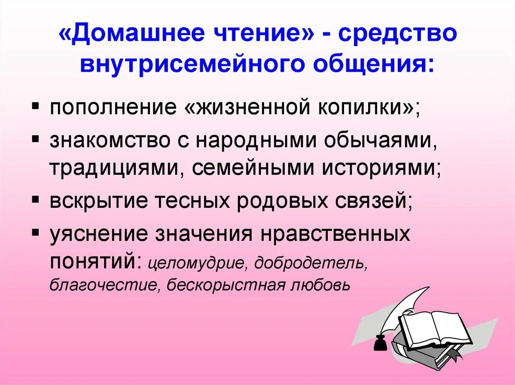 Развитие интереса к чтению. Семейное чтение презентация. Традиции семейного чтения. Семейное чтение как средство общения. Возрождая традиции семейного чтения презентация.