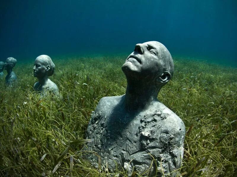 Музей подводных скульптур Мексика. Статуи под водой. Самое загадочное место на земле. Необычное необъяснимое. Самого загадочного человека в истории