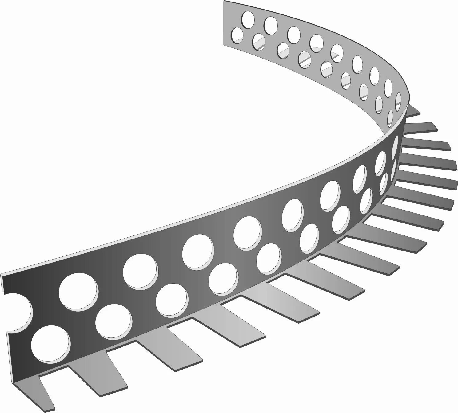 профиль арочный металлический flext / флекст (60х27 мм / 1 м). 31575 уголок штукатурный 3м 25х25 мм белый пвх (ш-у25 001) идеал/50. уголок перфорированный пвх 3м 25*25 арочный. профиль углозащитный стандарт 25х25 мм. профиль арочный гибкий 60х27 металлический.