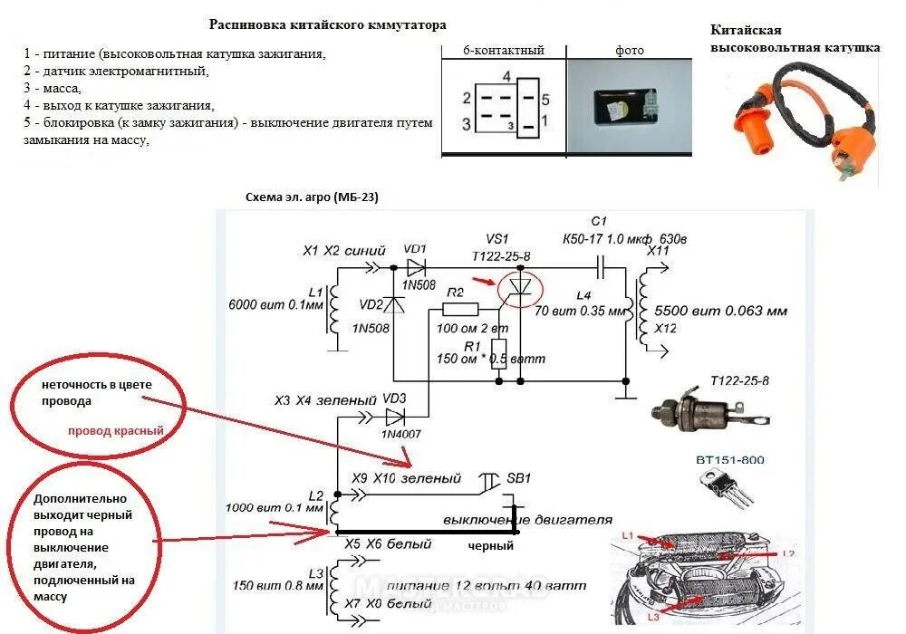 Нет искры на мотоблоке причина. Схема зажигания мотоблока Агро МБ 23у. Схема катушки зажигания мотоблока МБ-1. Электронный блок зажигания МБ-23у схема. Схема коммутатора мотоблока Агро.