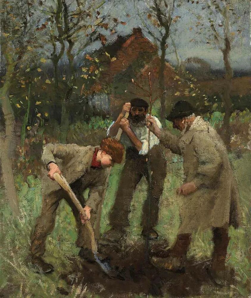 Джордж Клаузен (1852-1944). Джордж Клаузен Косцы. George Clausen (1852 — 1944) цветы. Джордж Клаузен картины. Жизнь в 3 оборота