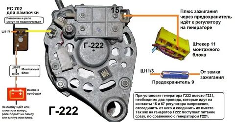 Внешнее напряжение генератора