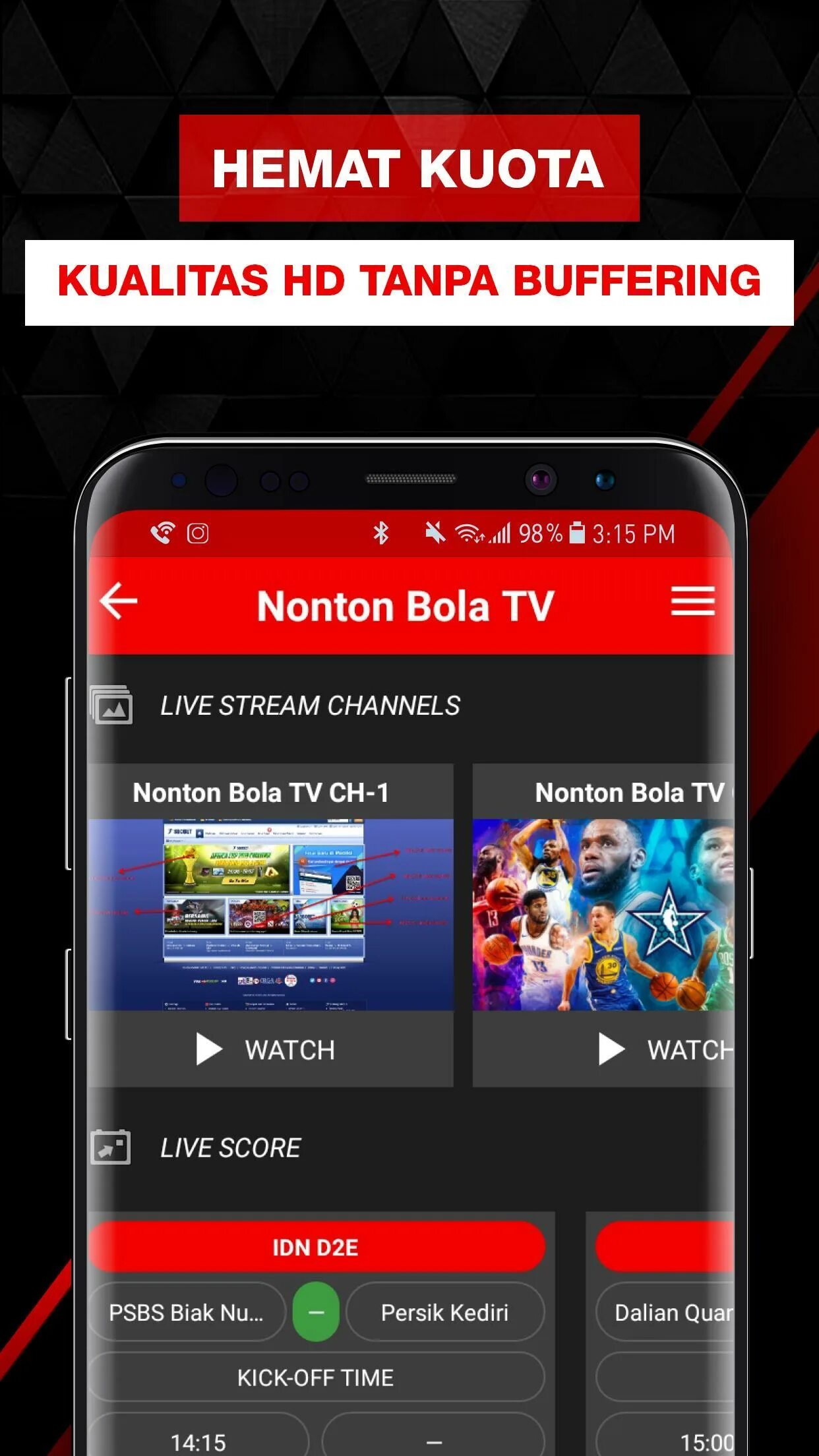 Nonton bola live stream. Live Bola.