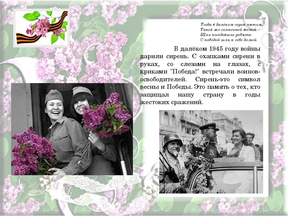 Май 9 ru. С днём Победы 9 мая сирень. Сирень Победы 1945. Сирень 45 года стихи. 9 Мая 1945 сирень.