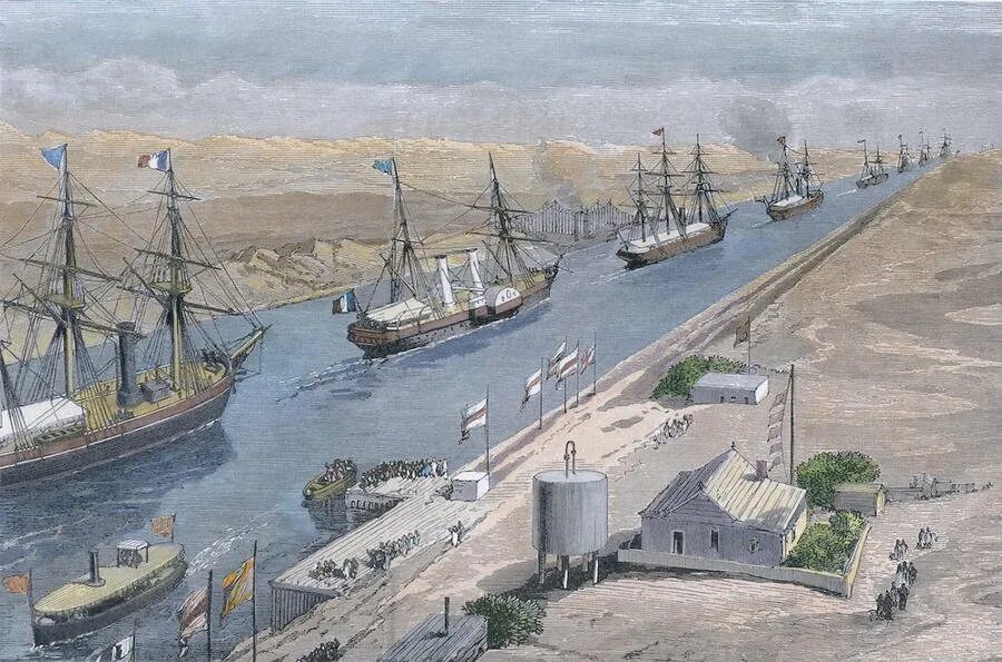 Канал 19 век. Открытие Суэцкого канала 1869. Суэцкий канал 1869. Суэцкий канал 1859. Suez canal 1869.