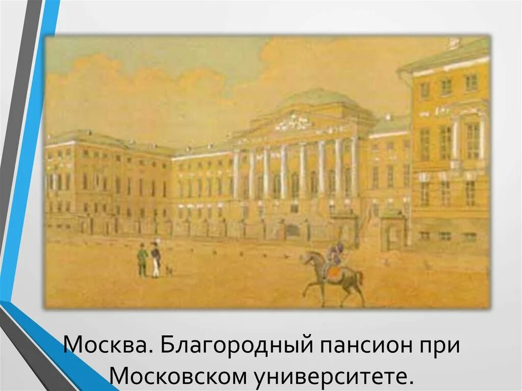 Университетский благородный Пансион Лермонтова. Московский университет благородного пансиона. Московский Пансион Лермонтов. Лермонтов Пансион при Московском университете.