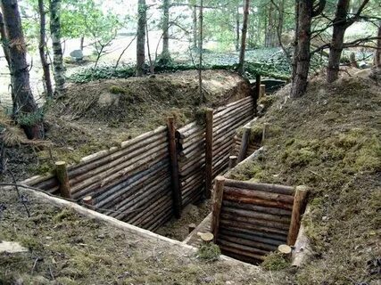 Окоп землянка траншея