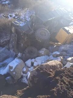 Камаз упал