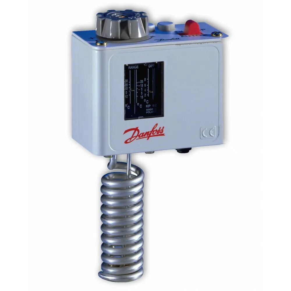 Настройка реле температуры. Термостат danfoss kp61. капиллярный термостат danfoss kp61. реле температуры danfoss kp61-2. danfoss термостат kp, danfoss.