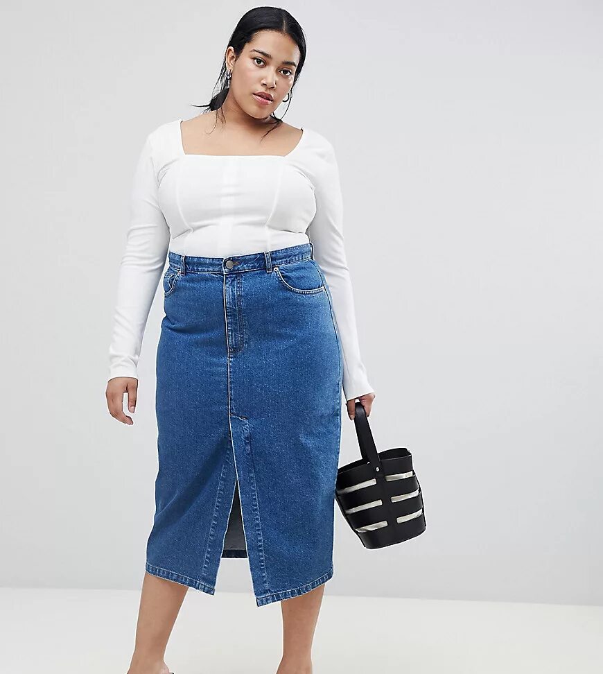 Джинсовая юбка длина. Джинсовая юбка макси ASOS curve Plus Size. Юбка джинсовая макси плюс сайз. Валберис джинсовые юбки миди. Валберис джинсовые юбки.