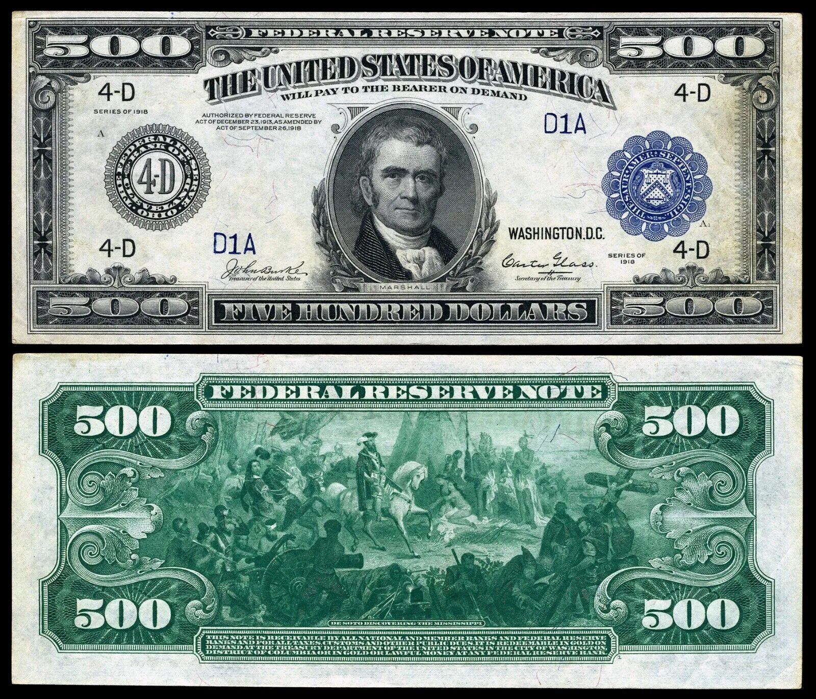 Usa dollars. 500 Долларовая купюра. 500 Долларов банкнота. 1918 $5,000 Federal Reserve Note. 1918 Долларовая купюра.