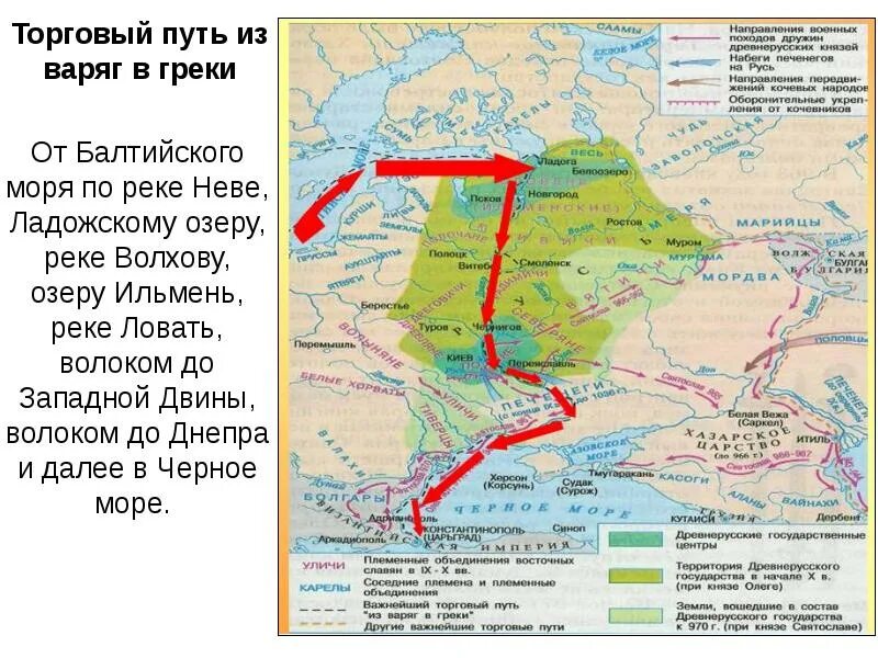 Контурные карты походы киевских князей. Путь из Варяг в греки на карте древней Руси. Карта по пути из Варяг в греки Волжский путь. Путь из Варяг в реки на карте древней Руси. Путь из Варяг в греки на карте.