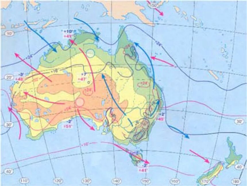 Климатическая карта Австралии Австралии. Направление ветров Австралии на карте. Пояса Австралии климатические пояса Австралии. Климатическая ка арта Австралии.