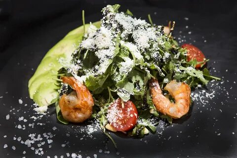 Руккола с креветками