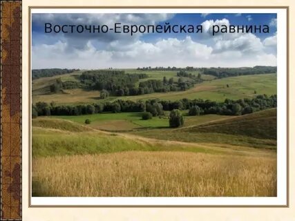 Какой рельеф русской равнины