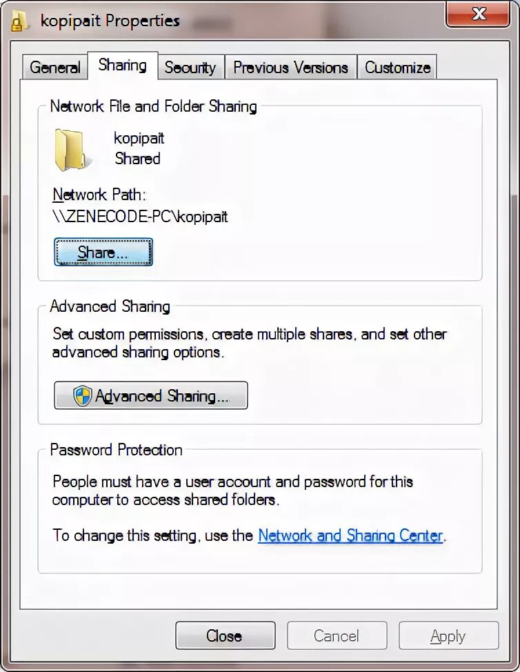 Network file sharing. Network file sharing