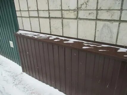 Цоколь дома своими руками профлистом