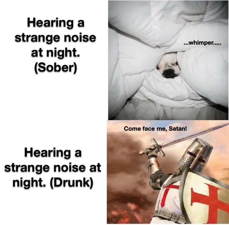 He heard a strange noise