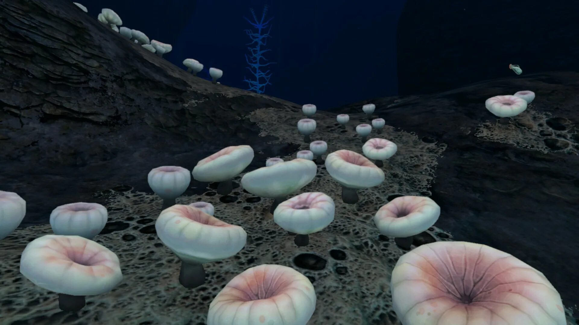 Где найти глубинный гриб в subnautica. Сабнатика глубинные грибы. сабнатика кислотный гриб. кислотный гриб subnautica. грибной лес subnautica.