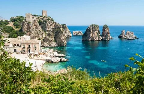 Faraglioni And Tonnara At Scopello, Sicily.