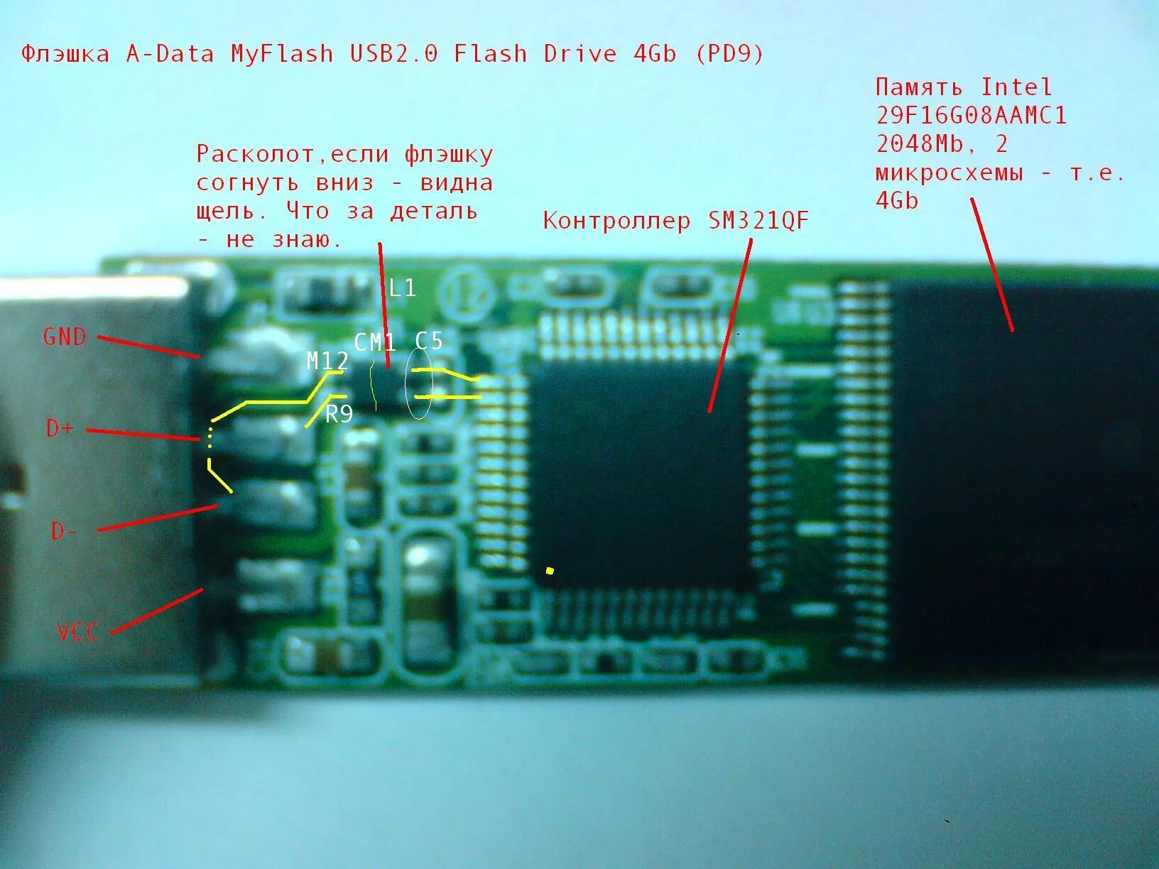 Ремонта flash. Распиновка юсб флешки. Схема флешки USB 3.0 Transcend. A6 перемычка USB контроллер. Плата флешки USB распиновка.