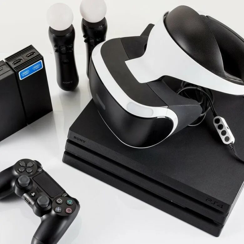 Купить очки ps4. Ps4 Slim VR шлем. Sony ps4 Pro VR. Ps4 Slim VR шлем и PLAYSTATION move. Sony ps4 Pro, Slim, VR, 4 джойстика.