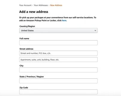 Add new address