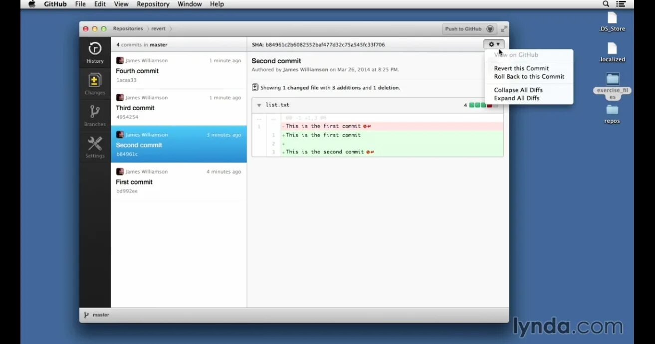How revert commit