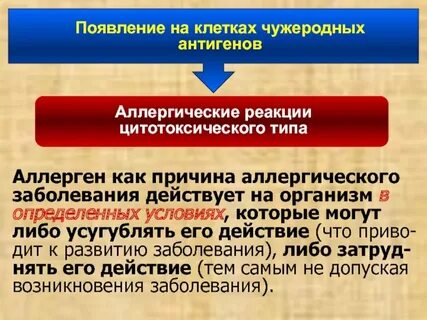 Специфическая аллергическая реакция