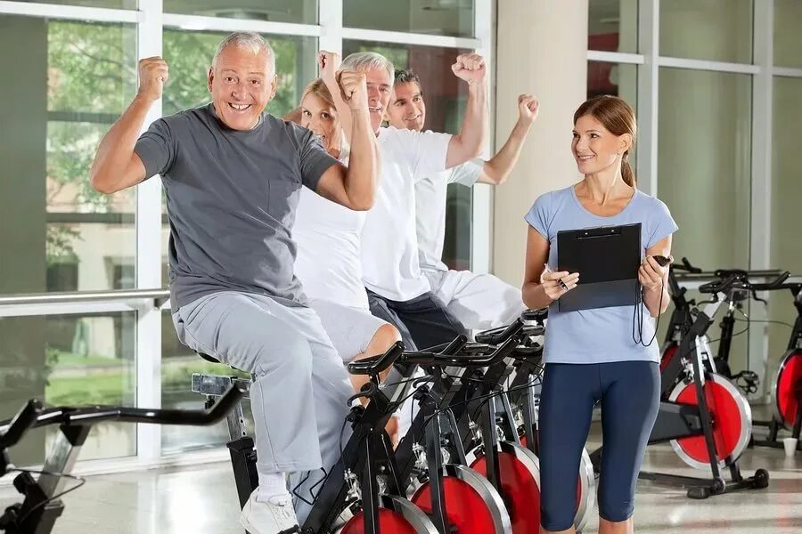 Спорт при сахарном диабете. Лечебная физкультура на тренажерах. Фитнес для пожилых. Тренировка на велоэргометре ЛФК. Физическая реабилитация при сахарном диабете.