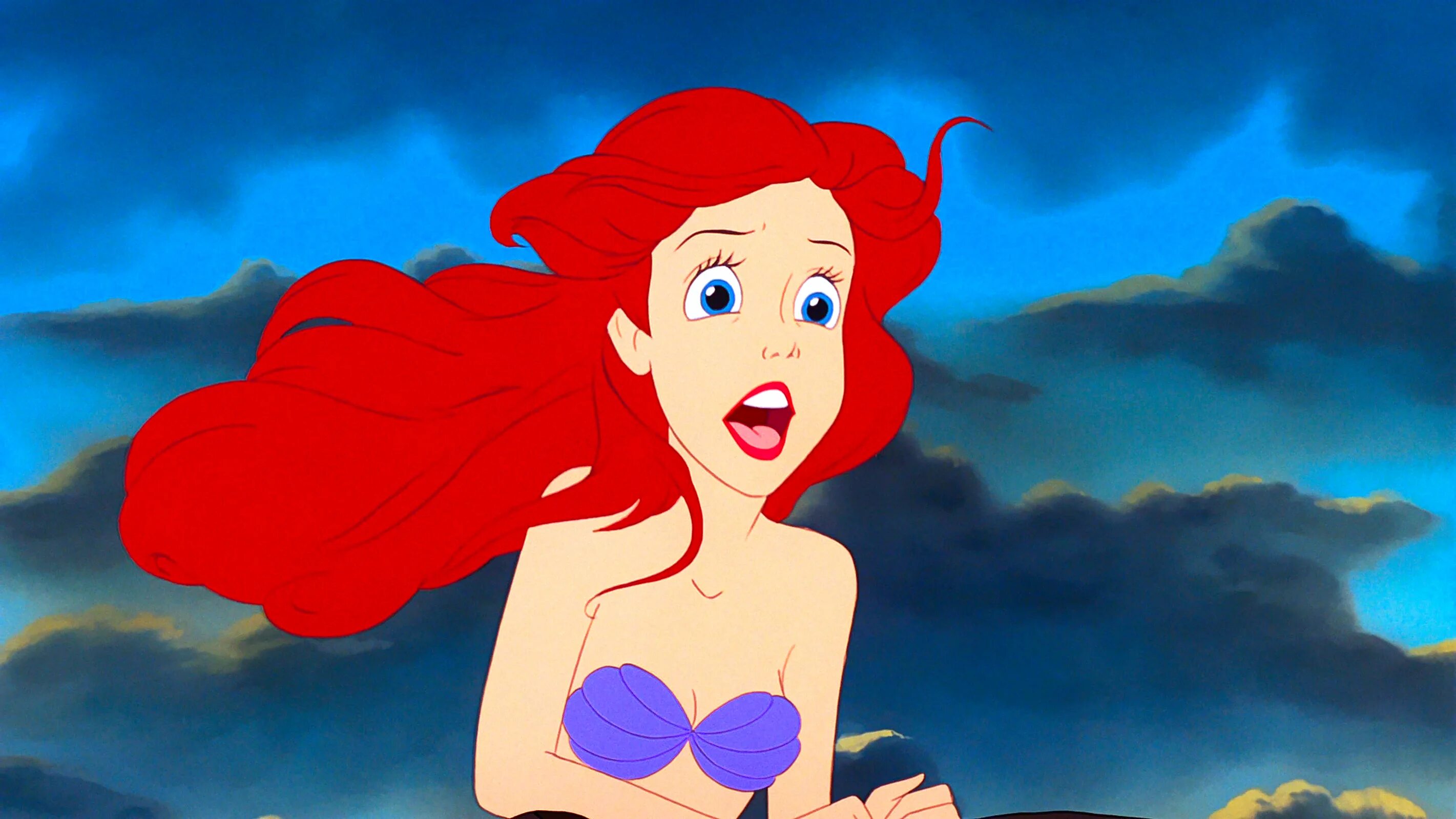 The little mermaid 1989 disney. Русалочка композитор. Русалочка главные герои. Принцесса ариель русалка. Ариэль с цветком в волосах.