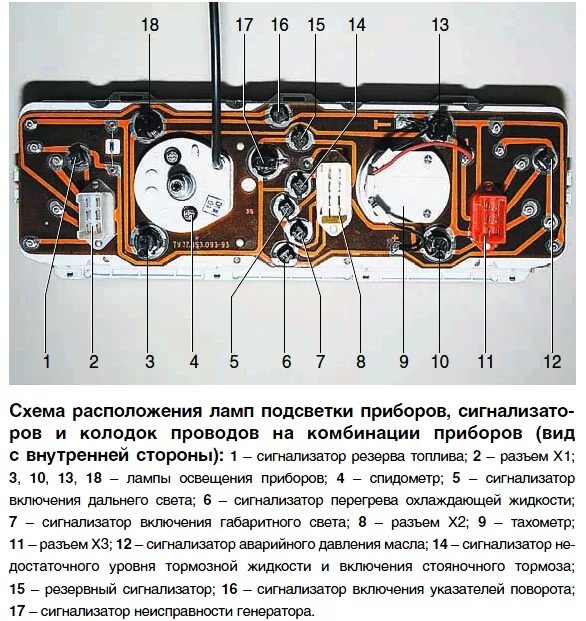 Схема приборов газель 3302. Схема приборов газель 3302