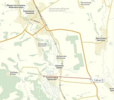 Николаевка донецкая область на карте