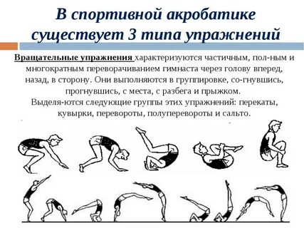 К какому виду гимнастики относят кувырки