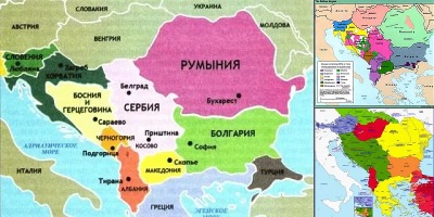 политическая карта балкан